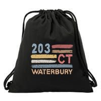 Waterbury Area Code 203 Residents State Connecticut Drawstring Bag