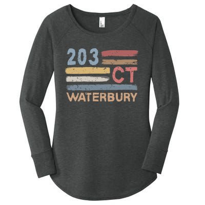 Waterbury Area Code 203 Residents State Connecticut Women's Perfect Tri Tunic Long Sleeve Shirt