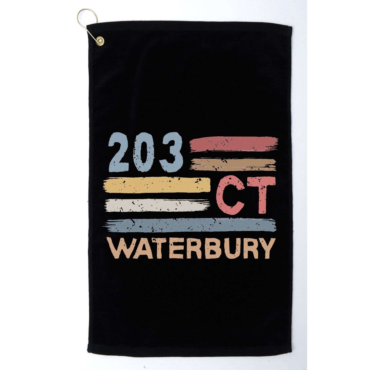 Waterbury Area Code 203 Residents State Connecticut Golf Towel