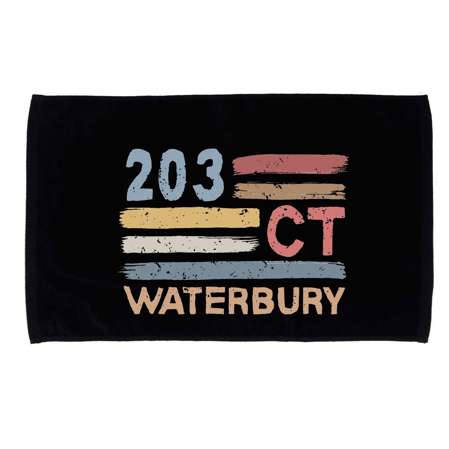 Waterbury Area Code 203 Residents State Connecticut Microfiber Hand Towel
