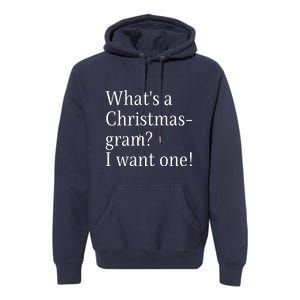 WhatS A Christmasgram? I Want One. Funny Christmas Sayings Premium Hoodie