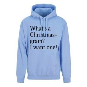 WhatS A Christmasgram? I Want One. Funny Christmas Sayings Unisex Surf Hoodie