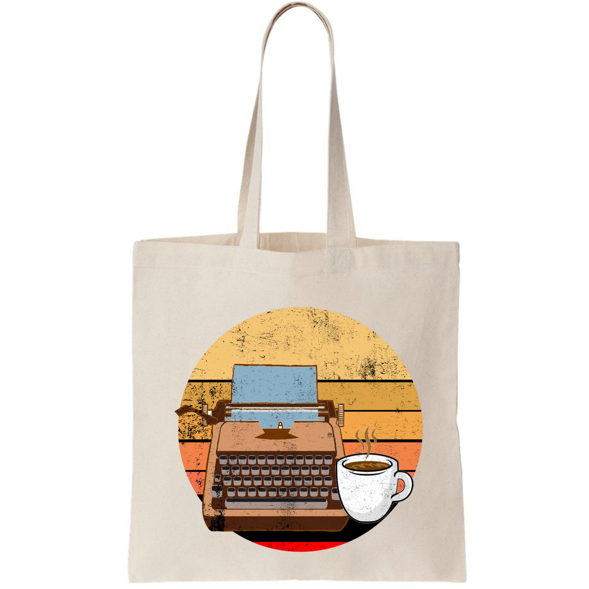 Writer Autor Coffee Typewriter Retro Vintage Journalist Gift Bag