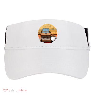 Writer Autor Coffee Typewriter Retro Vintage Journalist Gift Adult Drive Performance Visor