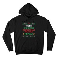 Weed And Cannabis Ugly Christmas Pajama Funny Hoodie