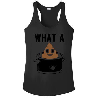 What A Crock Gift Funny Poop In A Crock Pot Gift Ladies PosiCharge Competitor Racerback Tank