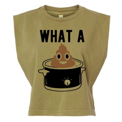 What A Crock Gift Funny Poop In A Crock Pot Gift Garment-Dyed Women's Muscle Tee