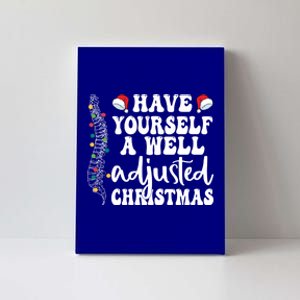 Well Adjusted Christmas Chiropractic Santa Chiro Christmas Gift Canvas