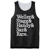 Whiskey Alcohol Drinker Weller & Staggy & Handy & Saz & Rare Mesh Reversible Basketball Jersey Tank