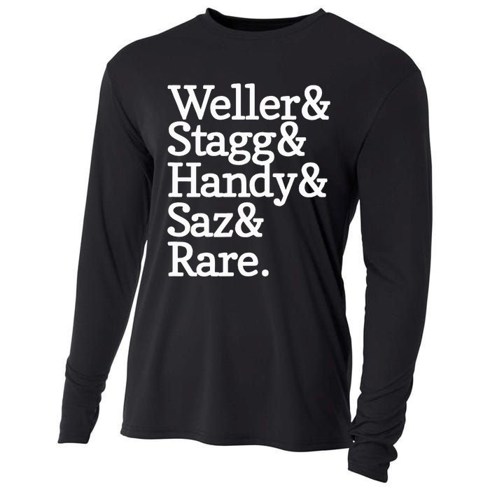 Whiskey Alcohol Drinker Weller & Staggy & Handy & Saz & Rare Cooling Performance Long Sleeve Crew