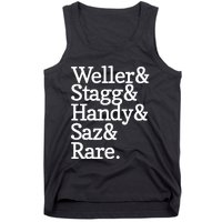 Whiskey Alcohol Drinker Weller & Staggy & Handy & Saz & Rare Tank Top