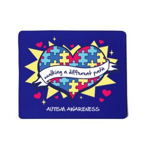 Walking A Different Path Gift Autism Awareness Quote Proud Funny Gift Mousepad