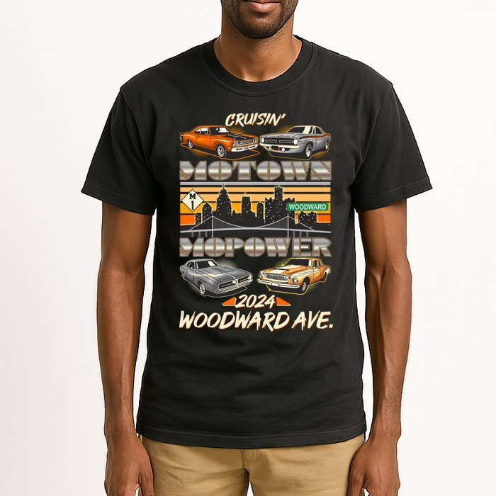 Woodward Ave Cruise Motown Mopower 2024 Tall T-Shirt