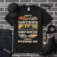 Woodward Ave Cruise Motown Mopower 2024 Tall T-Shirt