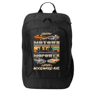 Woodward Ave Cruise Motown Mopower 2024 City Backpack