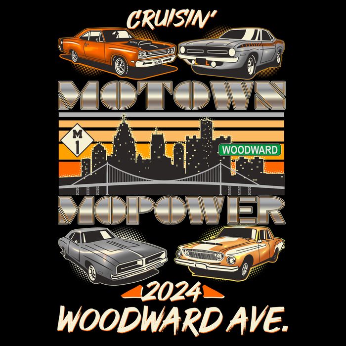 Woodward Ave Cruise Motown Mopower 2024 Button