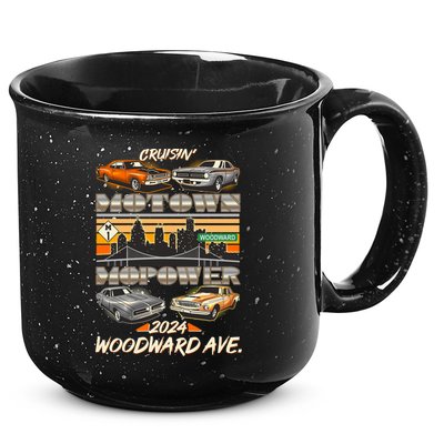 Woodward Ave Cruise Motown Mopower 2024 15oz Campfire Ceramic Mug