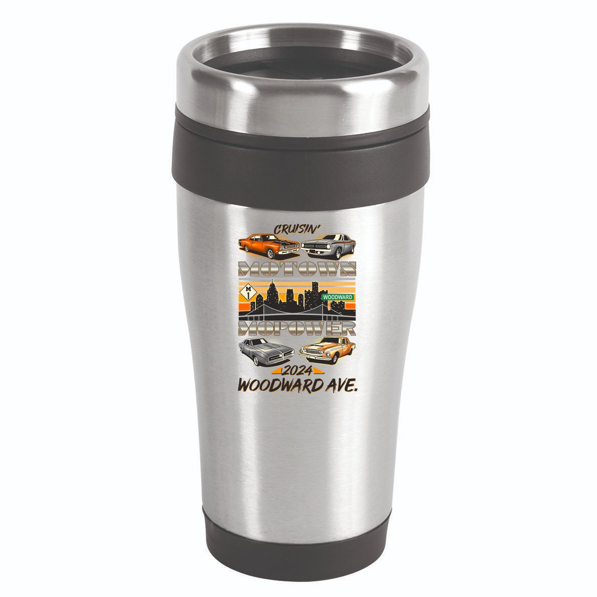 Woodward Ave Cruise Motown Mopower 2024 16oz Travel Tumbler