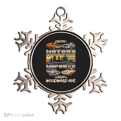 Woodward Ave Cruise Motown Mopower 2024 Metallic Star Ornament