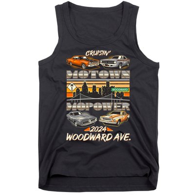 Woodward Ave Cruise Motown Mopower 2024 Tank Top