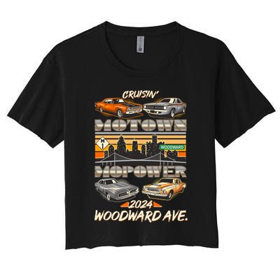 Woodward Ave Cruise Motown Mopower 2024 Crop Top