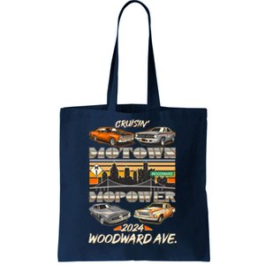 Woodward Ave Cruise Motown Mopower 2024 Tote Bag