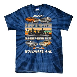 Woodward Ave Cruise Motown Mopower 2024 Tie-Dye T-Shirt