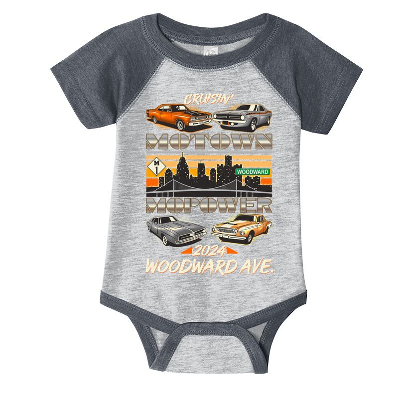 Woodward Ave Cruise Motown Mopower 2024 Infant Baby Jersey Bodysuit