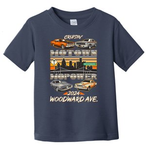 Woodward Ave Cruise Motown Mopower 2024 Toddler T-Shirt