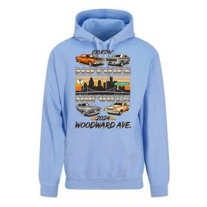 Woodward Ave Cruise Motown Mopower 2024 Unisex Surf Hoodie