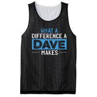 What A Difference A Dave Makes Mesh Reversible Basketball Jersey Tank