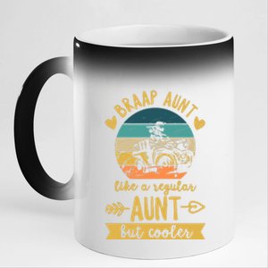 Wo ATV Design For A ATV Aunt 11oz Black Color Changing Mug