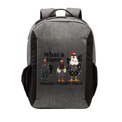 What A Damn Cluckin Fluster Fluck Christmas Chicken Vector Backpack