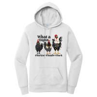 What A Damn Cluckin Fluster Fluck Christmas Chicken Women's Pullover Hoodie