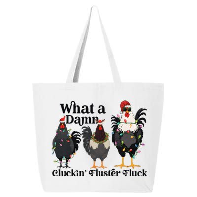 What A Damn Cluckin Fluster Fluck Christmas Chicken 25L Jumbo Tote