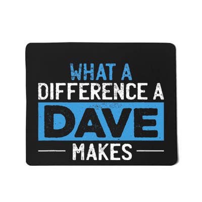 What A Difference A Dave Makes Mousepad