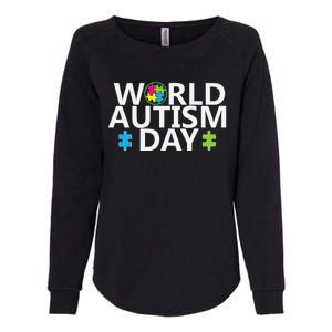 World Autism Day April 2nd Autistic Awareness Puzzle Womens California Wash Sweatshirt