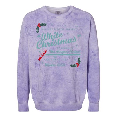 Wallace And Davis Present White Christmas Featuring Christmas Colorblast Crewneck Sweatshirt