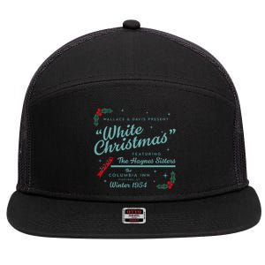 Wallace And Davis Present White Christmas Featuring Christmas 7 Panel Mesh Trucker Snapback Hat