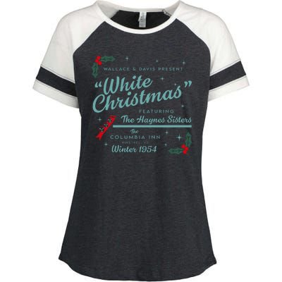 Wallace And Davis Present White Christmas Featuring Christmas Enza Ladies Jersey Colorblock Tee