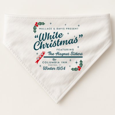 Wallace And Davis Present White Christmas Featuring Christmas USA-Made Doggie Bandana
