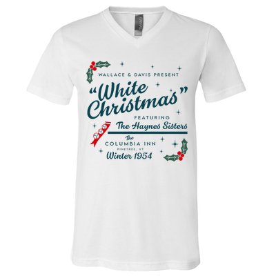 Wallace And Davis Present White Christmas Featuring Christmas V-Neck T-Shirt