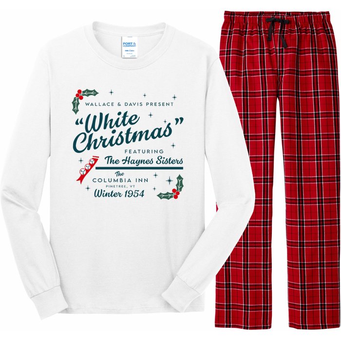 Wallace And Davis Present White Christmas Featuring Christmas Long Sleeve Pajama Set