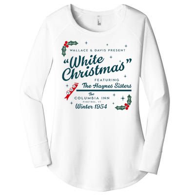 Wallace And Davis Present White Christmas Featuring Christmas Women's Perfect Tri Tunic Long Sleeve Shirt