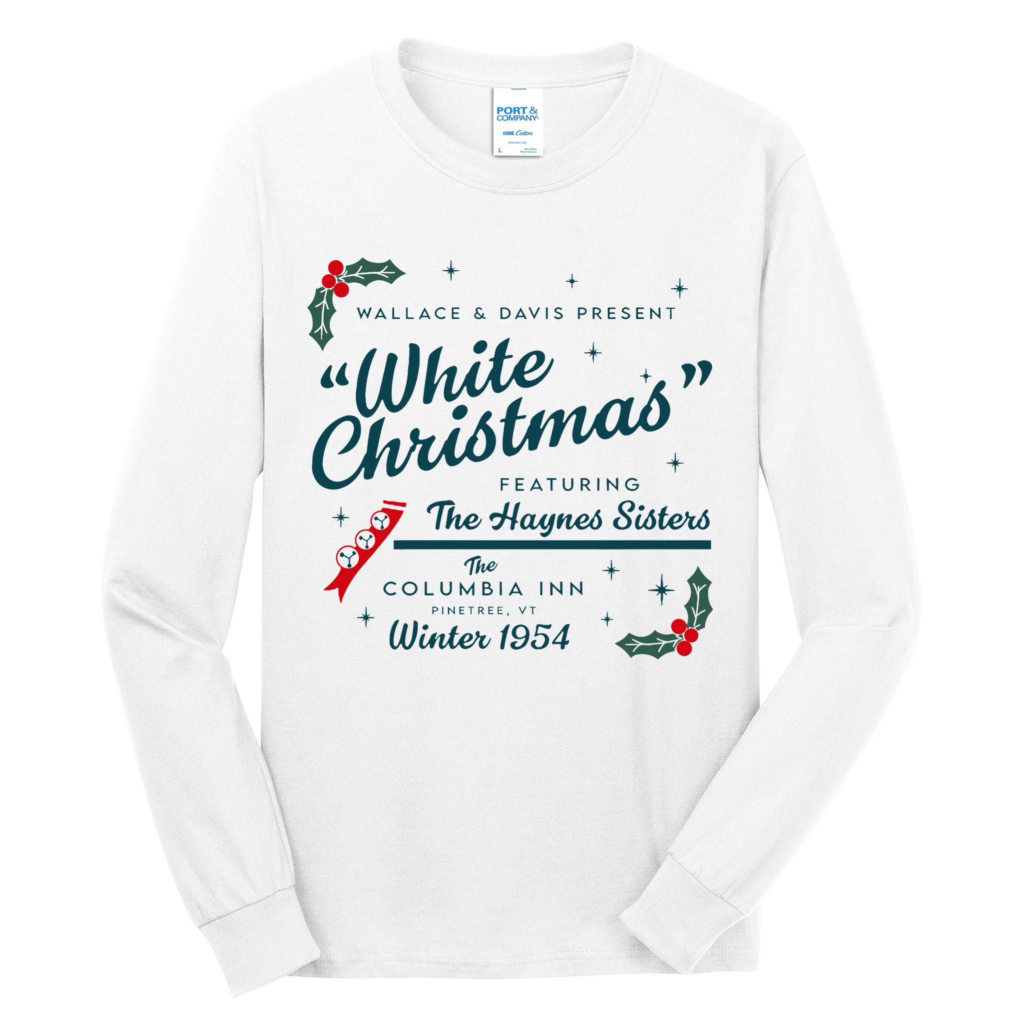 Wallace And Davis Present White Christmas Featuring Christmas Tall Long Sleeve T-Shirt