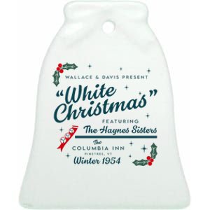 Wallace And Davis Present White Christmas Featuring Christmas Ceramic Bell Ornament