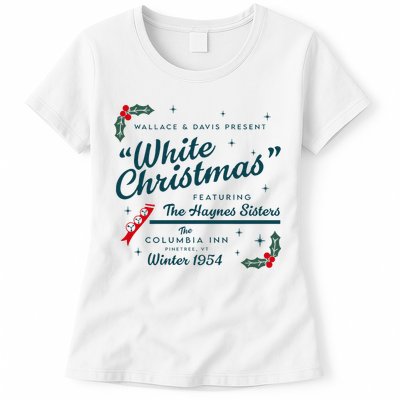 Wallace And Davis Present White Christmas Featuring Christmas Womens T-Shirt