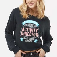 Wo Activity Director Cropped Pullover Crew