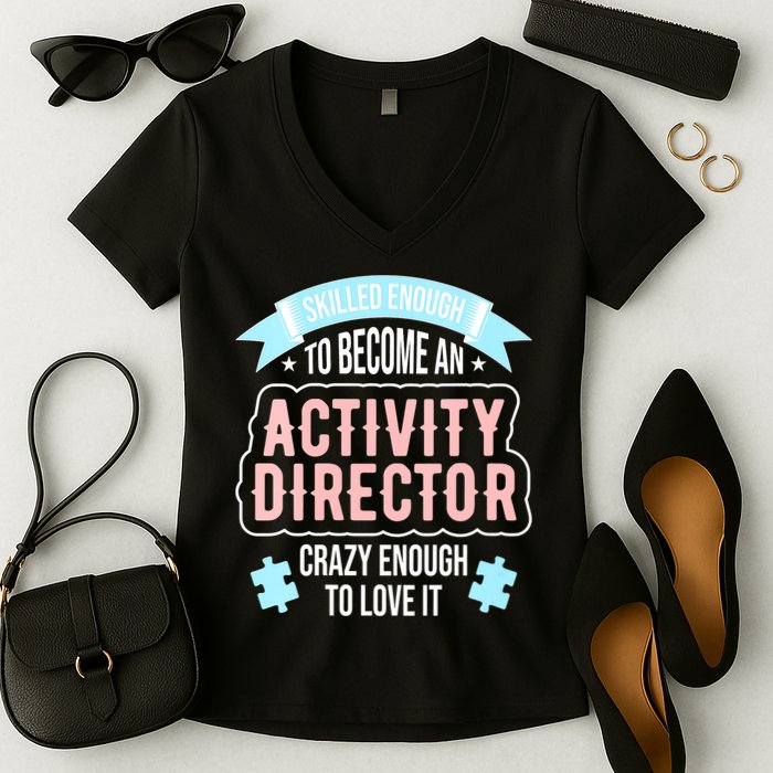 Wo Activity Director Women's V-Neck T-Shirt