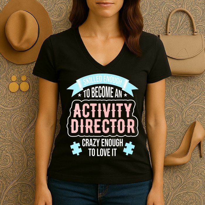 Wo Activity Director Women's V-Neck T-Shirt